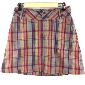 Patagonia Netty Plaid Grey and Purple Skirt size 4